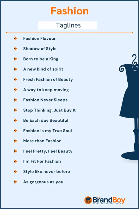 999 Cool Fashion Slogans And Taglines Generator Guide