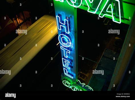 Buenos Aires Argentina Neon Hotel Sign Stock Photo Alamy