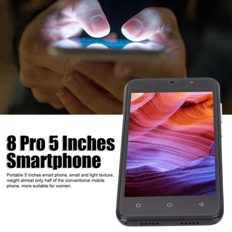 Qiilu Smartphone Pro Pouces Pro Pouces Smartphone Double Sim