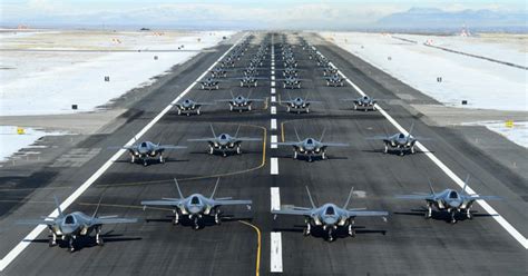 Air Force Elephant Walk Utah Base Launches 52 F 35a Lightning Ii