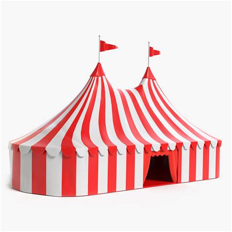 Circus Tent 3d Model 24 Ma Unitypackage Max C4d Upk Blend Obj