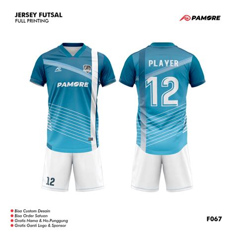 Jual Jersey Futsal Bola Custom Full Printing Bisa Satuan Free Request