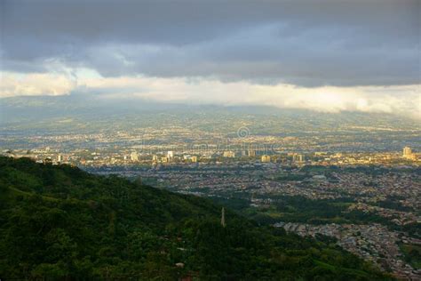 San Jose View on the Sunrise from the Hill Stock Photo - Image of green ...