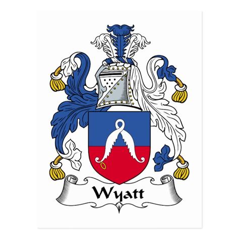 Wyatt Family Crest Postcard | Zazzle.com