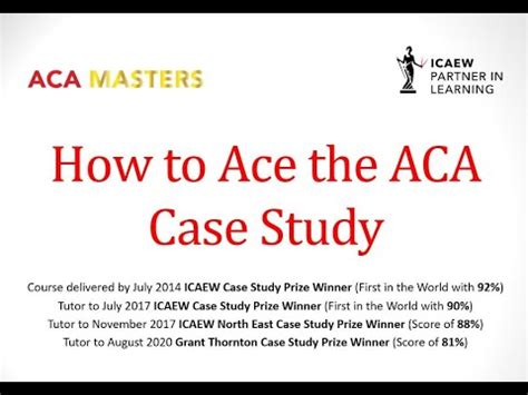 How To Pass The ICAEW ACA Case Study Exam Requirement 1 YouTube