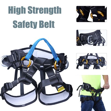 Adjustable Safety Sitting Harness Climbing Tree Arborist Fire Rescue ...