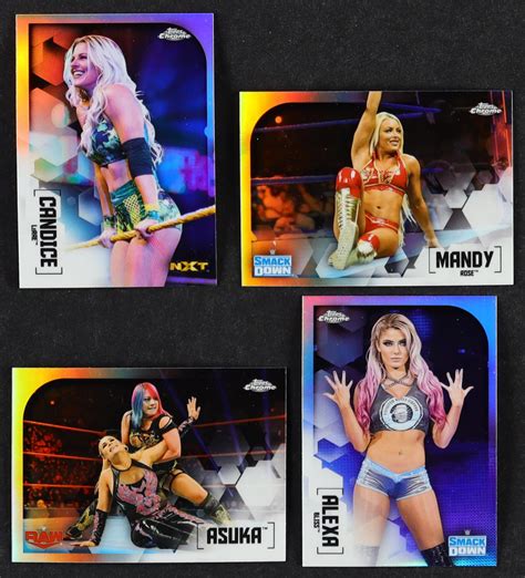 Topps Chrome Wwe Refractors Complete Set Of Cards With Alexa