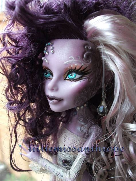 OOAK Victorian Goth Monster High Doll Back View By KrisKreations On