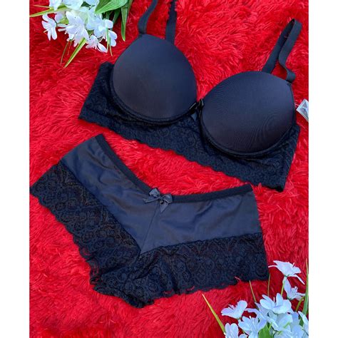 Lingerie Plus Size Caleçon Sutiã Calcinha Renda Reforçado Shopee Brasil