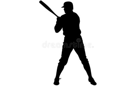 Set Of Baseball Players Silhouettes Of Sports People Vectorbaseball