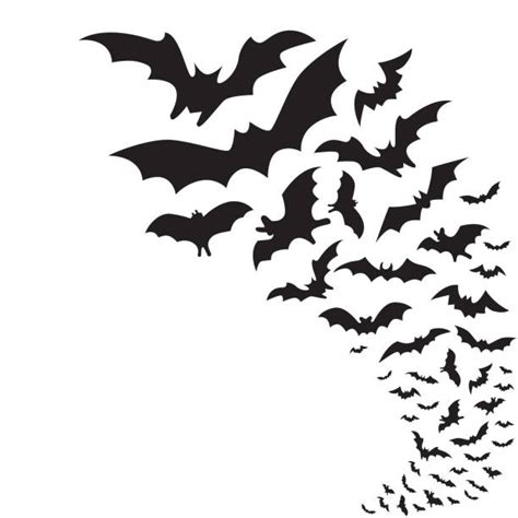 7,200+ Silhouette Of A Bats Flying Stock Illustrations, Royalty-Free ...