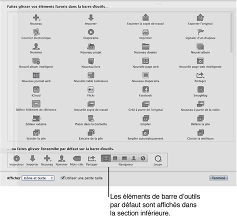 Personnalisation De La Barre Doutils Aide Aperture