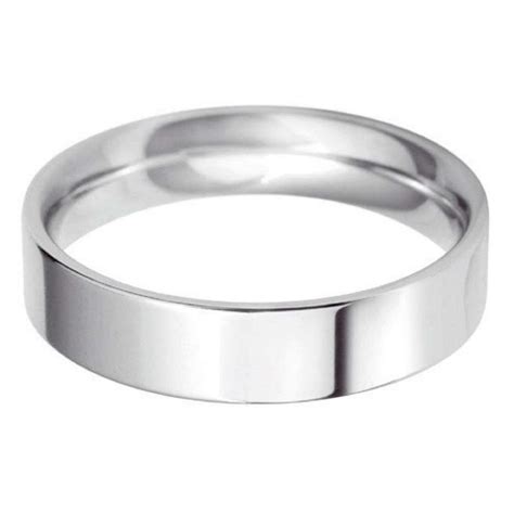 Platinum Mm Flat Court Wedding Ring From Colin Campbell Co