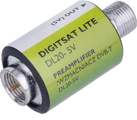 Wzmacniacz antenowy DVB-T DIGITSAT DL20 5V 20dB - 6268217587 ...