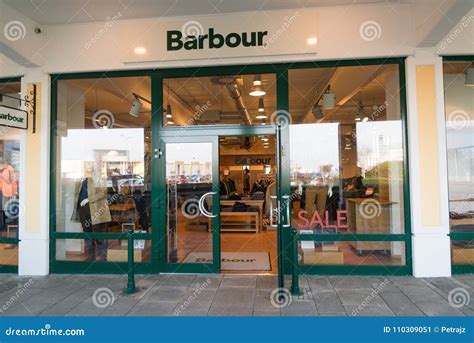 Barbour Store in Parndorf, Austria. Editorial Photo - Image of february ...