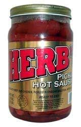 Amazon Herb S Pickled Hot Sausage 16oz Grocery Gourmet Food