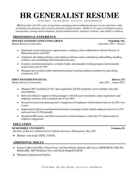 Hr Manager Resume Hirequotient