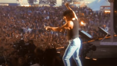 1991 Donington Ac Dc Performs Thunderstruck In Front Of 72 500 People