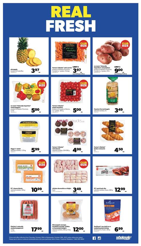 Real Canadian Wholesale Club Flyer October To