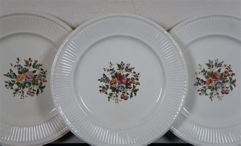 Pc Antique Wedgwood Conway Edme China Dinner Service Set Floral