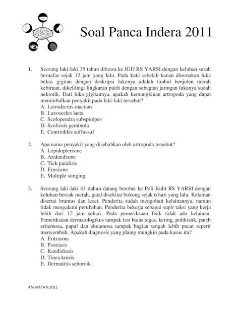 Pdf Soal Panca Indra Pdfslidenet