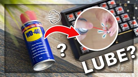 Using Wd 40 As Keyboard Lube Youtube