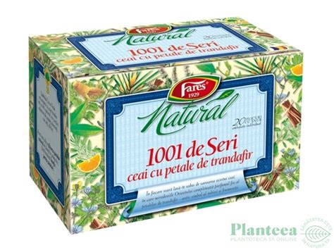 Ceai Natural 1001 De Seri Petale Trandafir 20dz Fares Pret 14 0 Lei