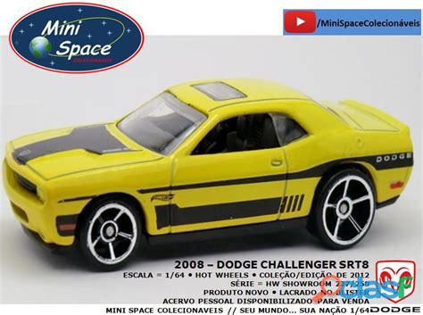 Hot Wheels 2008 Dodge Challenger Srt8 Cor Amarelo 1 64 Em Abadia Dos Dourados Clasf Lazer