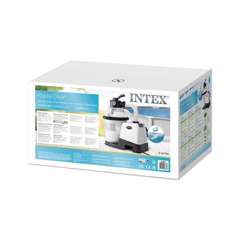 Intex 26644 Filtro A Sabbia Flusso Sistema 4 000 L H Flusso Acqua