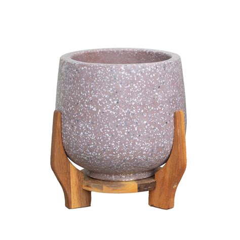 Oscar Drum Pot With Stand Cm Brick Tz