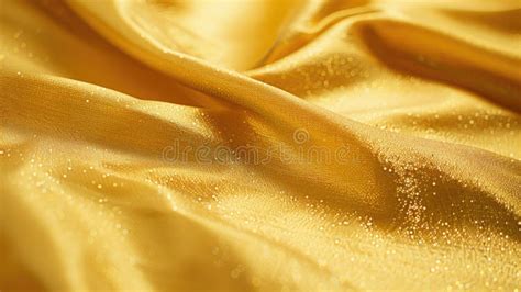 Luxurious Gold Satin Fabric Texture With Elegant Sparkles Stock Image