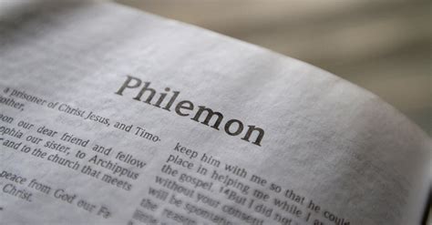 Book of Philemon Summary