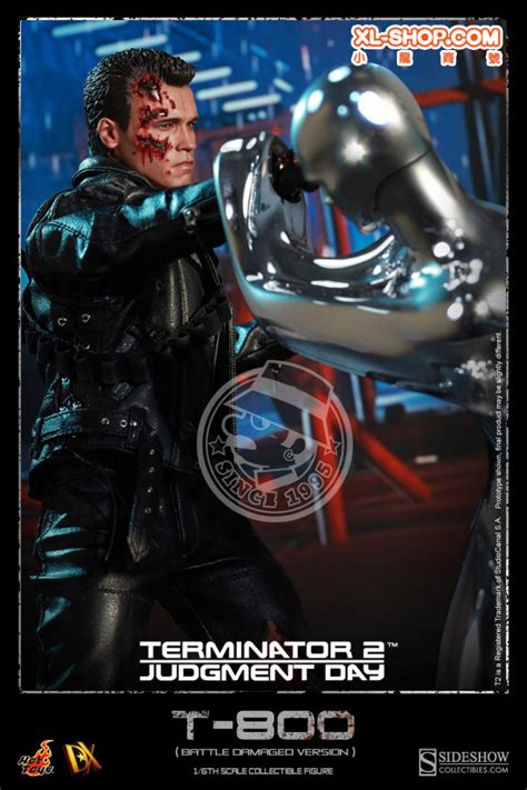 Hot Toys Dx13 Terminator 2 Judgment Day 1 6th Scale T 800 Battle Damaged Version