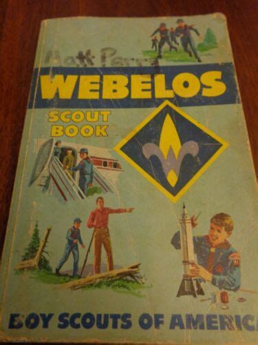 Webelos Boy Scout Handbook Soft Cover Book 1981 With Parents Supplement