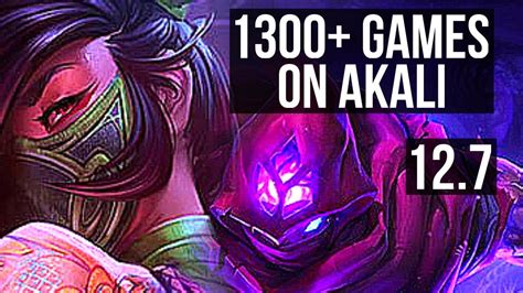 Akali Vs Malzahar Mid 1300 Games 19 2 0 1 4m Mastery Legendary