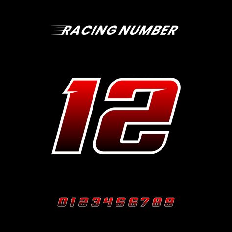 Sport Racing Number 12 logo design vector 26125770 Vector Art at Vecteezy