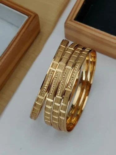 Brass Wedding Wear Alloy Gold Plated Bangle Set At Rs Set In Surat