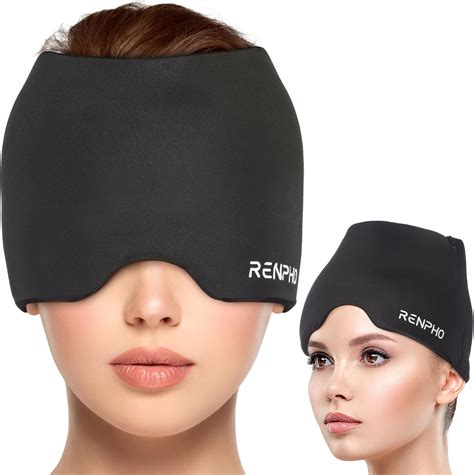Amazon Ice Head Wrap Migraine Relief Cap Renpho Headache Relief Hat With Hot Or Cold