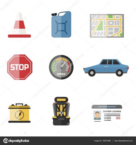 Auto Transport Motorist Icon Symbol Vehicle Equipment Service Car