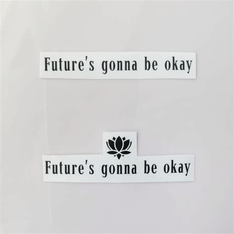 AgustD Transparent D Day Future Gonna Be Okay Sticker Yoongi Suga