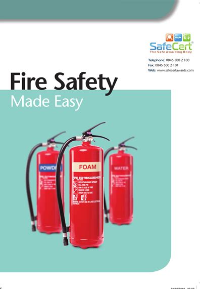 Fire Safety Training Book A Fire Safety Training Course Manual