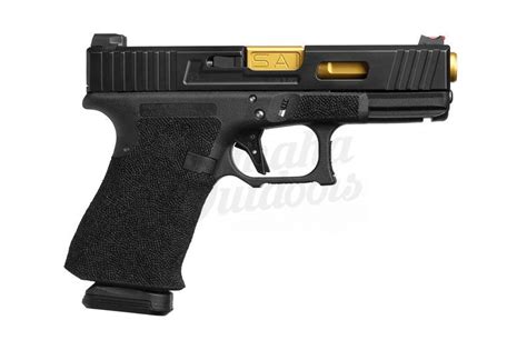 Salient Arms Mod Glock 19 Gen 3 Tier One 15 RD 9mm Pistol Gold TiN