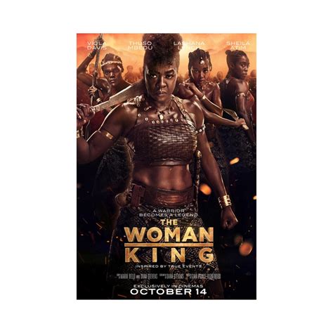 The Woman King Movie Poster Quality Glossy Print Photo Wall Art Stars Viola Davis Thuso Mbedu ...