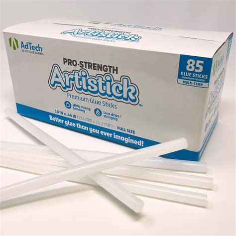 AdTech Premiere Hot Glue Sticks 10 In Full Size 5 Lbs Box 252 115 5 The Home Depot