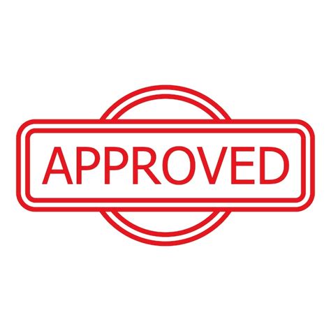 Premium Vector Approved Stamp Design Accept Label Sign And Symbol