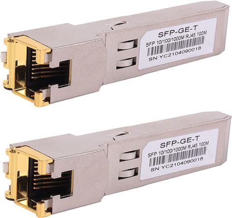 Amazon 4PCS 1000BASE T Gigabit SFP To RJ45 Copper Ethernet Modular