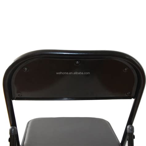 Metal Folding Chairs With Black Finish - Buy Black Metal Dining Chair ...