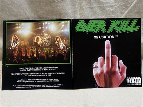 Yahoo オークション OVERKILL FUCK YOU CAROL盤 NIMBUSプレス 廃盤