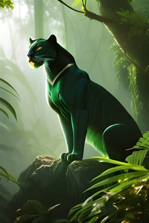 Green Panther Guardian by EsmeraldaEmerald on DeviantArt