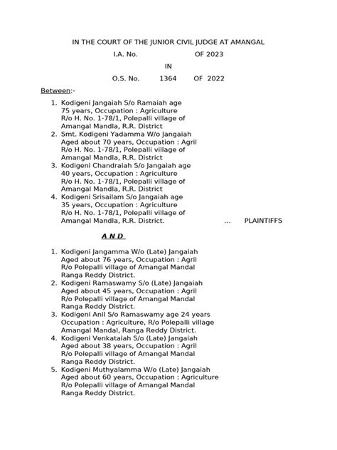 kodigeni jangaiah  ors set  abatement petition